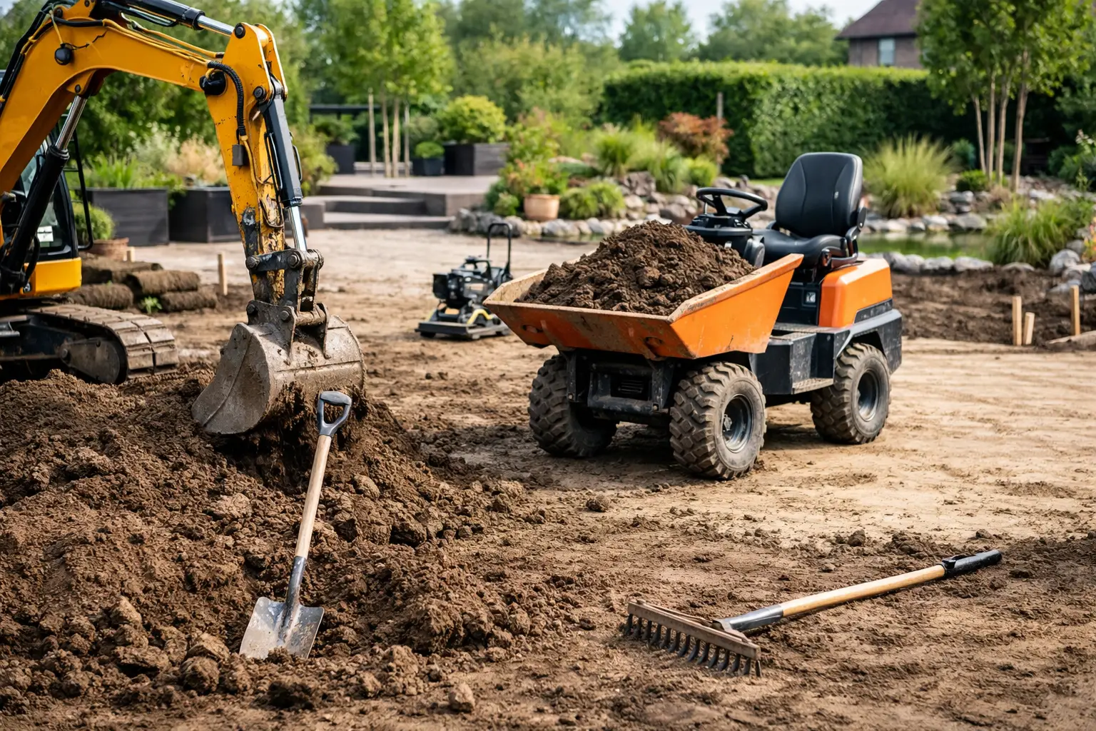 Grondwerk voor nieuwe tuin goed aanpakken