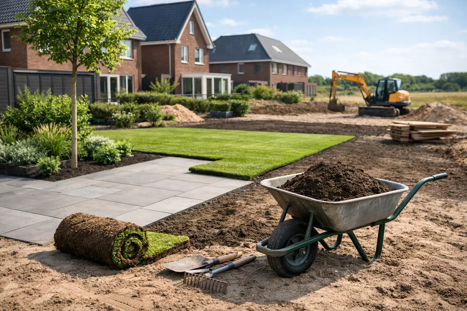Tuinaanleg nieuwbouw Assen begint bij de basis